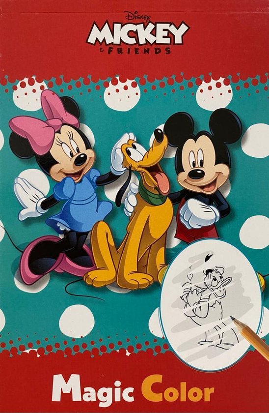 Mickey & Friends Magic color | Tekenblok Mickey Mouse | bol.com
