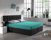 Zachte Dubbel Jersey Tweepersoons Hoeslaken Turqoise | 140x200/210/220 | 220 gr/m2 Dichtgebreid | Comfortabel