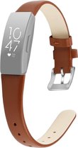 By Qubix - Fitbit Inspire HR lederen bandje (large) - Bruin