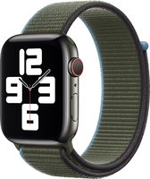 Nylon Sport Loop Bandje - Groen/Blauw - Invernessgroen- Voor Apple Watch - 42/44mm