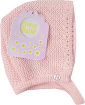 Dizzy Daisy | Gebreide Bonnet Baby Muts | ROZE | 6-9 mnd