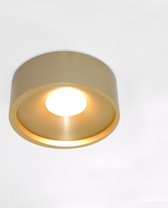 Plafondlamp Orlando Goud - Ø14cm - LED 10W 2700K 1000lm - IP20 - Dimbaar > spots verlichting led goud | opbouwspot led goud | plafonniere led goud | plafondlamp goud | led lamp gou