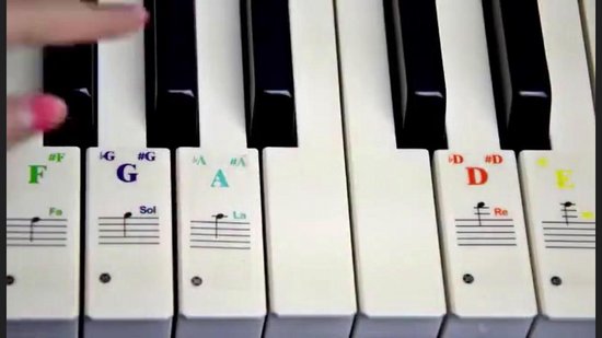 Pakistan zelfmoord leerling Piano stickers - Leren spelen - Voor beginners - eenvoudig leren spelen -  Gekleurde... | bol.com