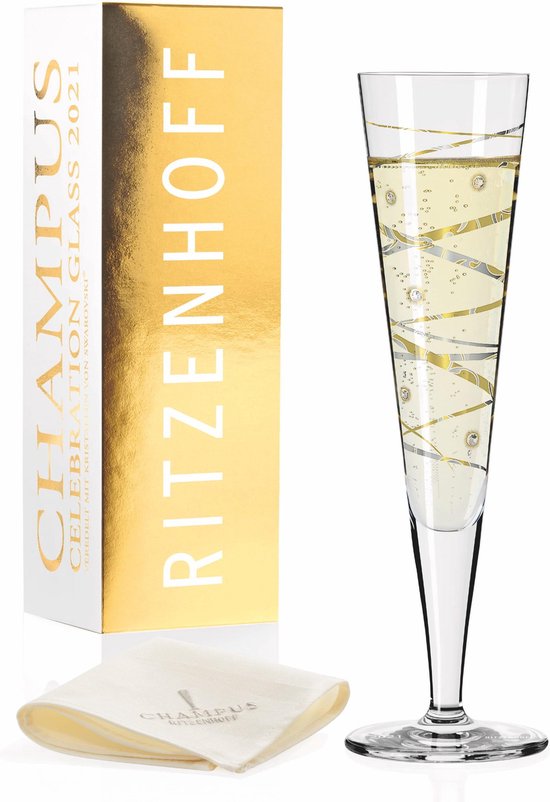 Verre à champagne vintage Ritzenhoff CHAMPUS 2021 | bol.com