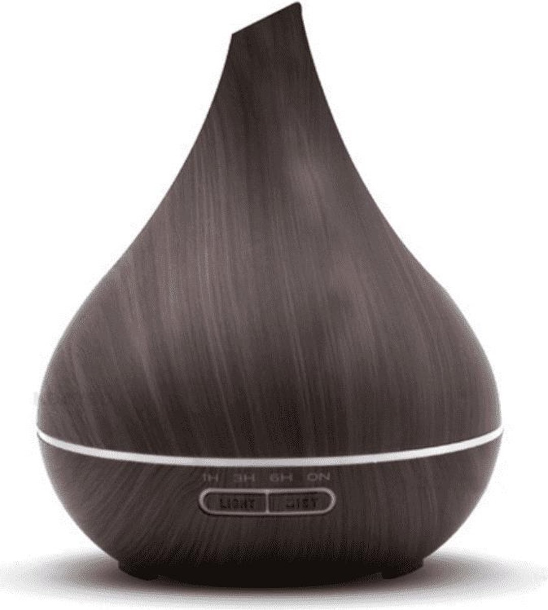 Geurwolkje® Unity Aroma Diffusers Donkerhout 400 ML - Geurverspreider - Luchtbevochtiger - Vernevelaar - voor Aromatherapie.