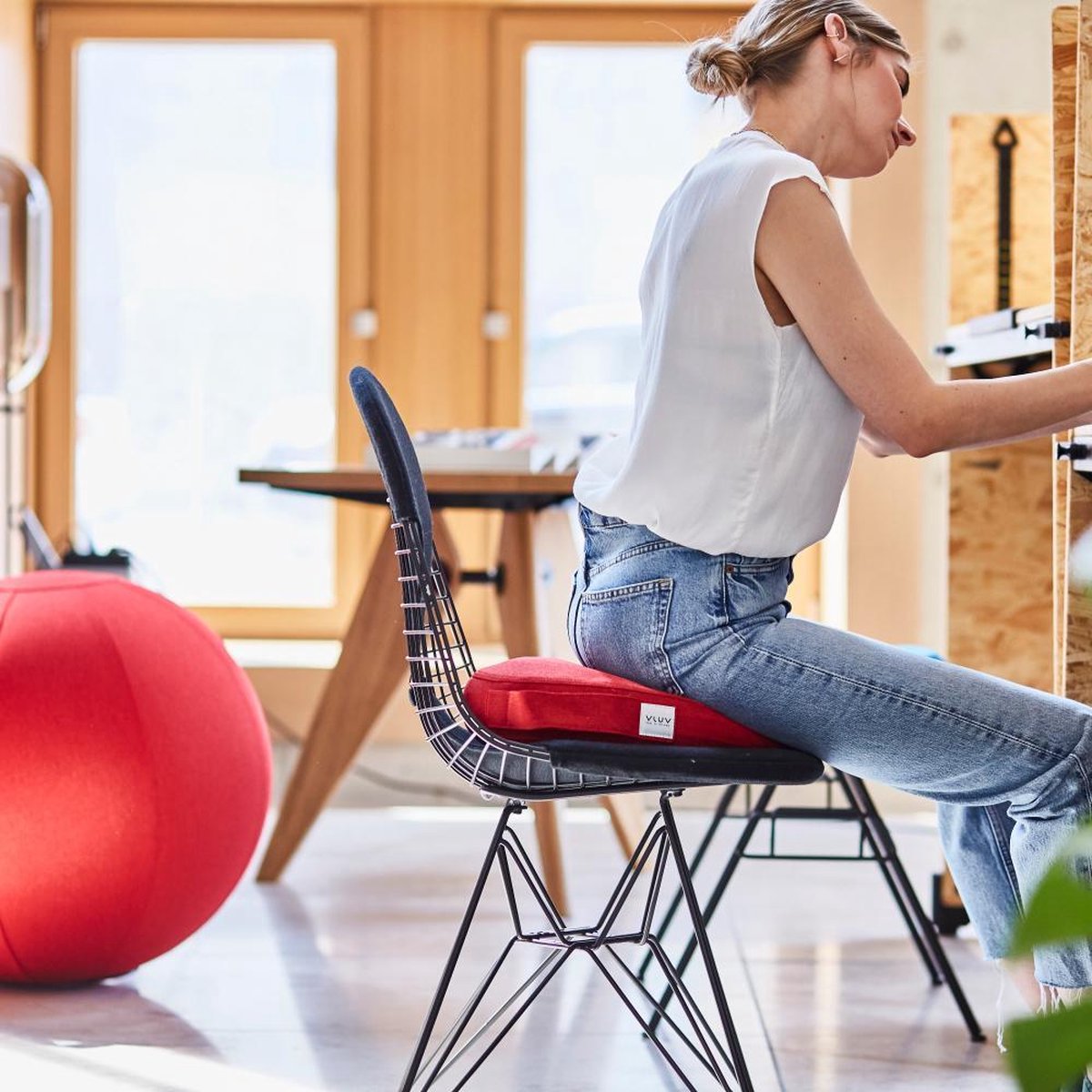 Vluv PIL&PED SOVA balanskussen 36 cm - Salmon — cadeau in Wonen & Interieur - foto 2