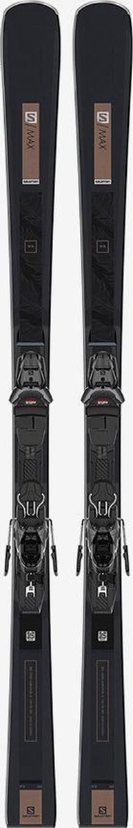 Salomon Ski Dames model S/Max X7ti - Grijs/Zwart/Bruin - Lengte 145cm |  bol.com