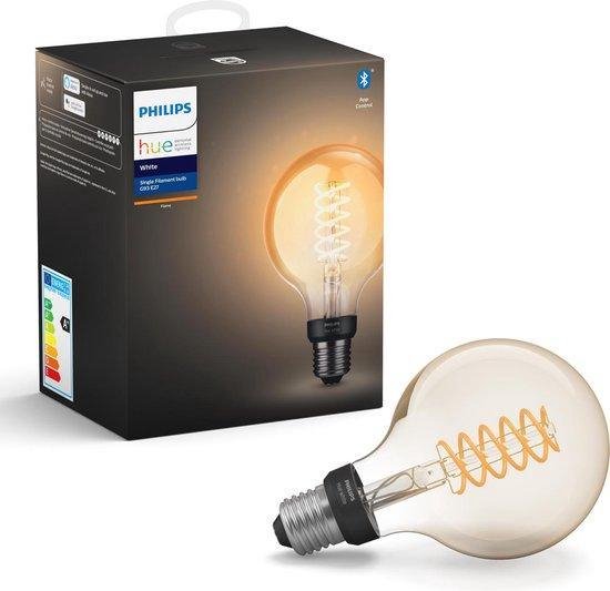 Omgekeerde Interpretatief ondeugd Philips Hue Filament Lamp - White - G93/E27 - losse lamp - Bluetooth | bol .com
