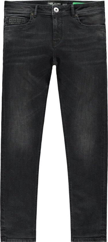 Foto: Cars jeans heren douglas denim regular fit black used maat 34 32