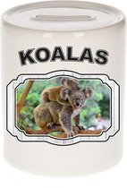 Dieren liefhebber koala spaarpot  9 cm jongens en meisjes - keramiek - Cadeau spaarpotten koalaberen liefhebber