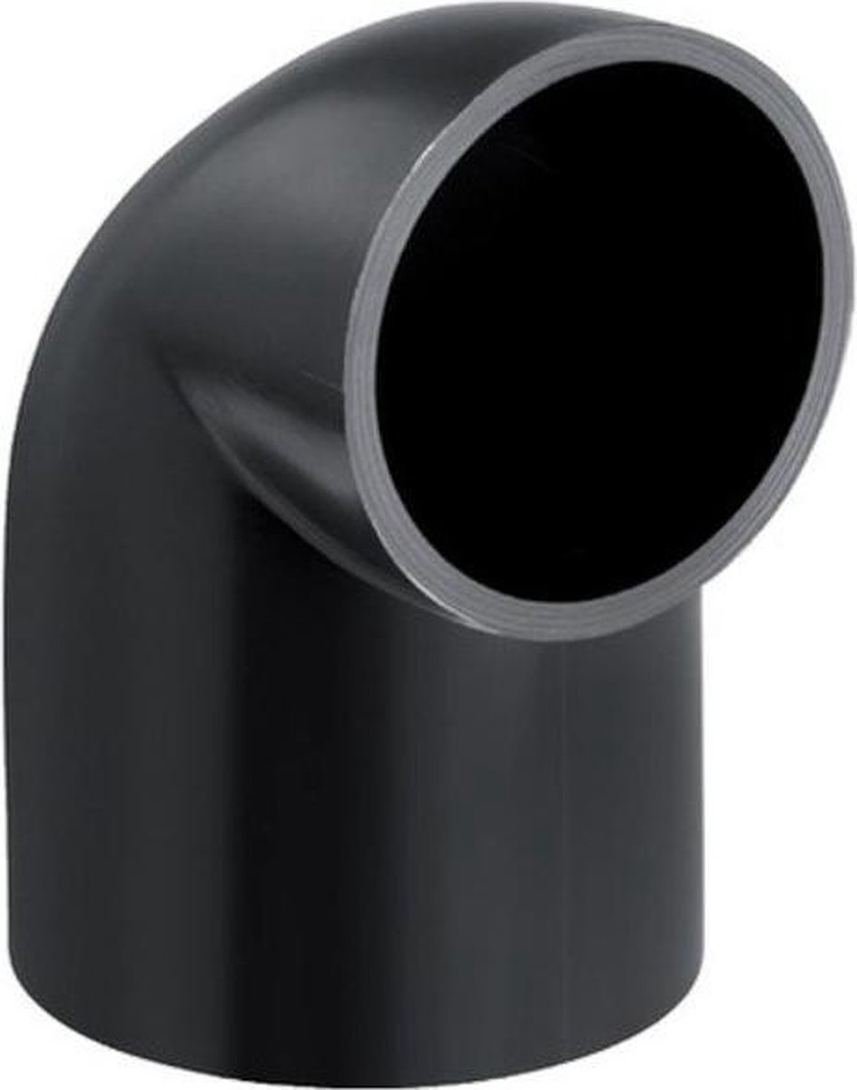 Geberit afvoer PE fitting verloopbocht 90°, kleine radius 56X50