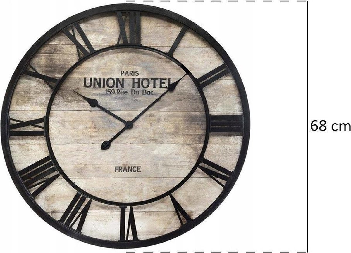 Horloge murale UNION HOTEL, Ø 68 cm | bol.com