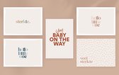Set van 10 ansichtkaarten - naturel - sterkte - baby - zwanger | wenskaarten