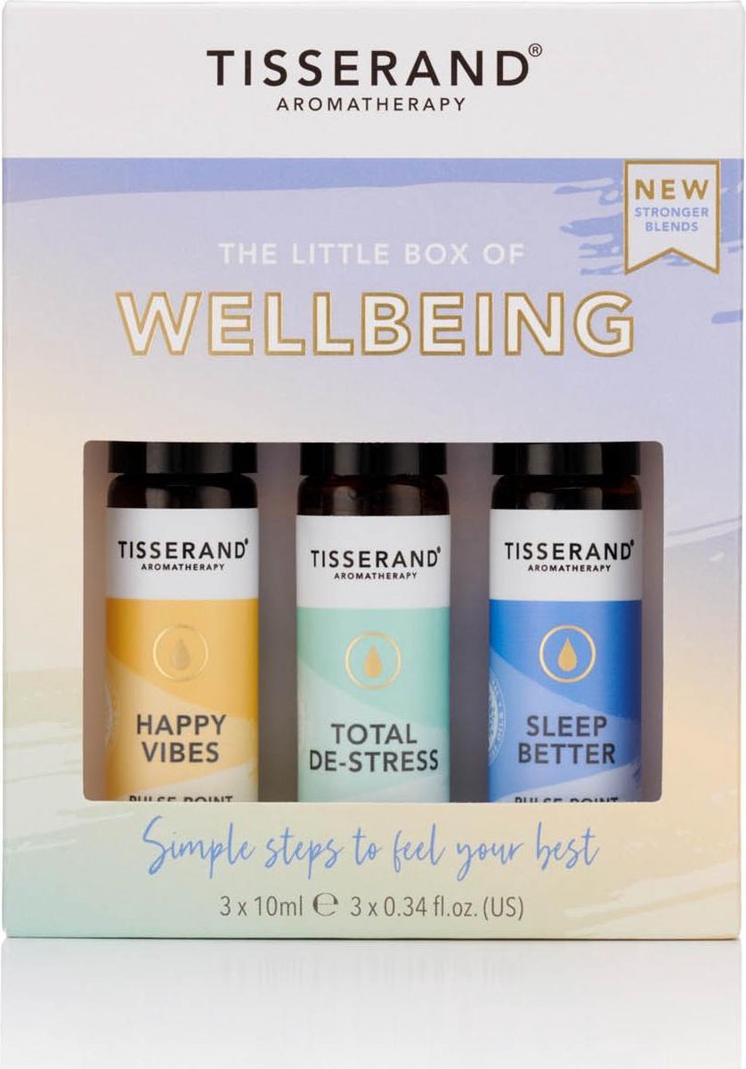 Goedkoopste Tisserand Little box of wellbeing 3 x 10ml 30 Milliliter