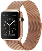Milanese Loop Armband Voor Apple Watch 38/40 MM Iwatch Metalen Milanees Horloge Band – Rosegold Let op: smartwatch wordt niet meegeleverd, alleen het bandje!