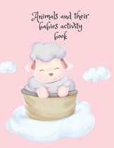 Animals and their babies activity book