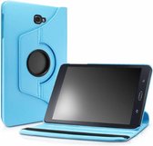 - Samsung Galaxy Tab A 10,1 SM T580 / T585 Tablet Case met 360° draaistand cover hoesje - Licht Blauw