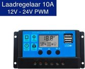 KD | 10A Laadregelaar DC 12V - 24V PWM | Zonnepaneel | Duurzame energie