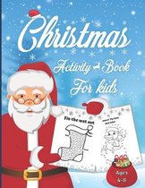 Christmas Activity Book For Kids Ages 4-8