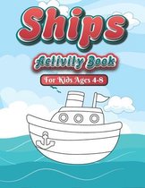 Ships Activity Book For kids ages 4-8