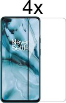 OnePlus nord Screenprotector - Beschermglas OnePlus nord 2 screen protector glas - Screenprotector oneplus nord - 4 stuks