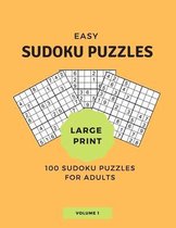 100 Easy Sudoku Puzzles for Adults...Volume 1