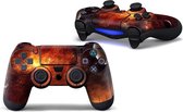 Orange Space - PS4 Controller Skin - 2 stickers Playstation 4