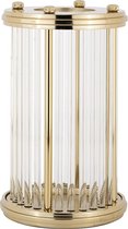 Windlicht glas gouden rand medium (r-000SP37034)