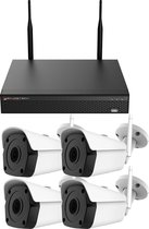 PremiumSeries Sony WiFi camerabewaking set met 4 x 5MP 2K HD Bullet