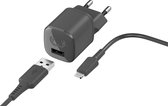 Fresh 'n Rebel - 12W USB-A Mini Fast Charger + 1.5M Lightning Cable - Storm Grey