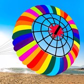 Pro-Care SUPER SIZED Parachute Vlieger Spider Web Design - Maat 2 meter diameter, 4 m2. Oppervlakte. Enjoy the Sky!
