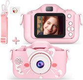 V&C Products® Camera - Digitale kindercamera 1080p HD - Inclusief 32 GB micro sd kaart - camera kinderen - digitale camera - camera kids - Roos