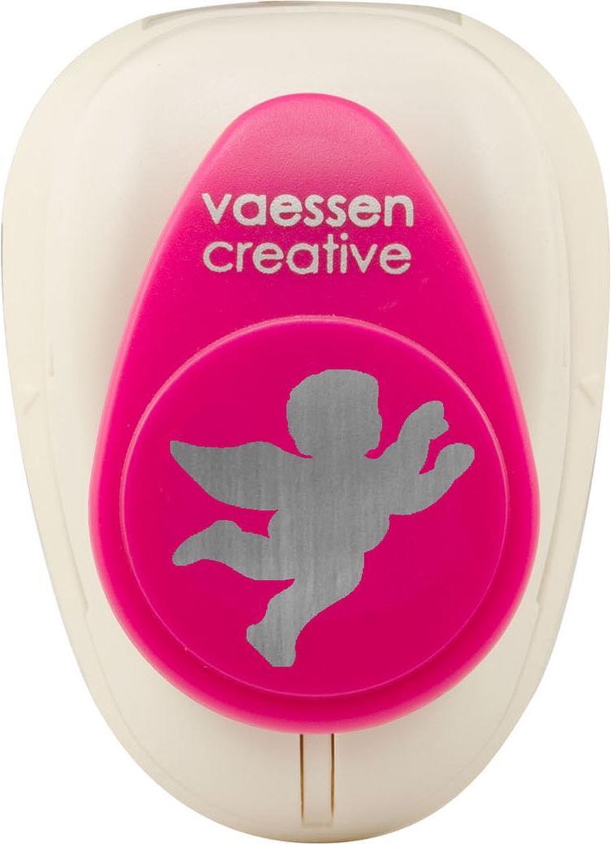 Vaessen Creative Pons - Figuurpons - Engel - 2,4 x 2,1 cm