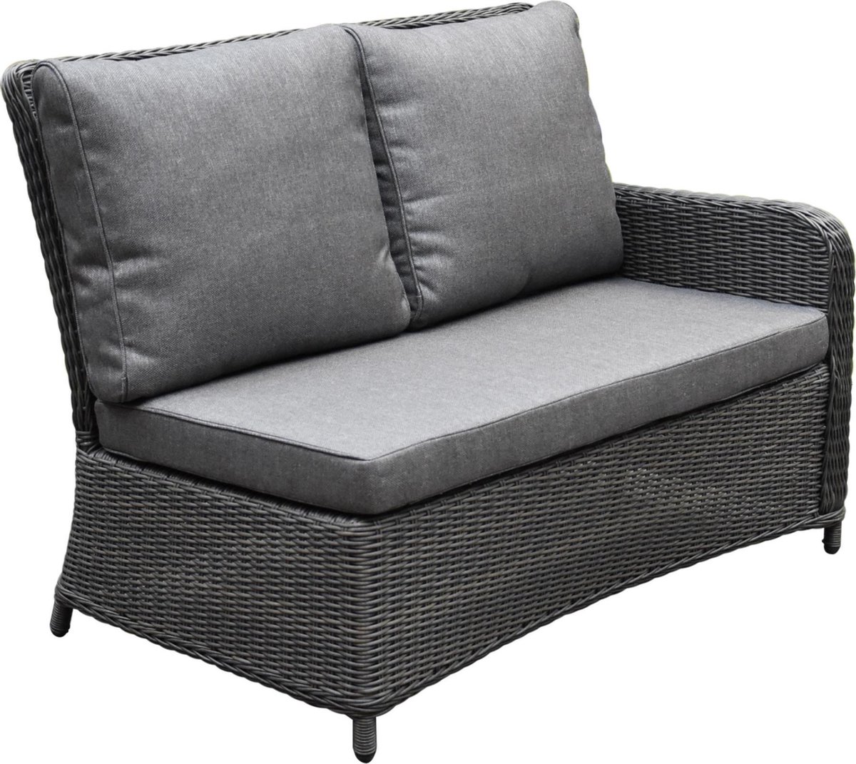 Bilbao premium dining loungeset 8 delig antraciet wicker