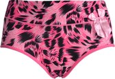 Dames slips 3 pack panterprint fuchsia roze XL