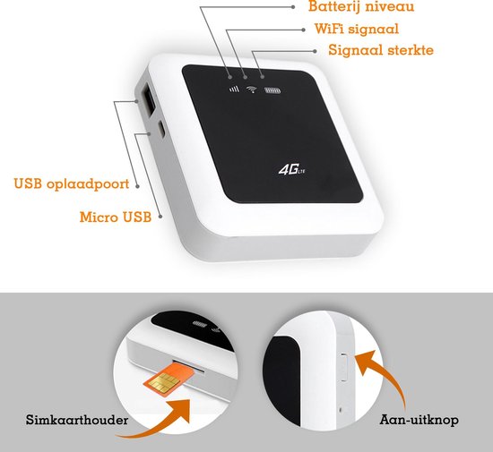 bewondering het beleid Naar boven Membeli 4g MiFi Router - 4g Router met Simkaart - Wifi Buddy Wifi Hotspot -  Draadloos... | bol.com