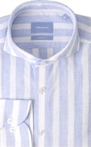 Tresanti Heren Overhemd Wit Blauw Gestreept Cutaway Tailored Fit - 44
