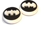 Thumb Grips | Thumb Sticks | Gaming Thumbsticks | Geschikt voor Nintendo Switch & Lite | 1 Set = 2 Thumbgrips | Vleermuis | Wit