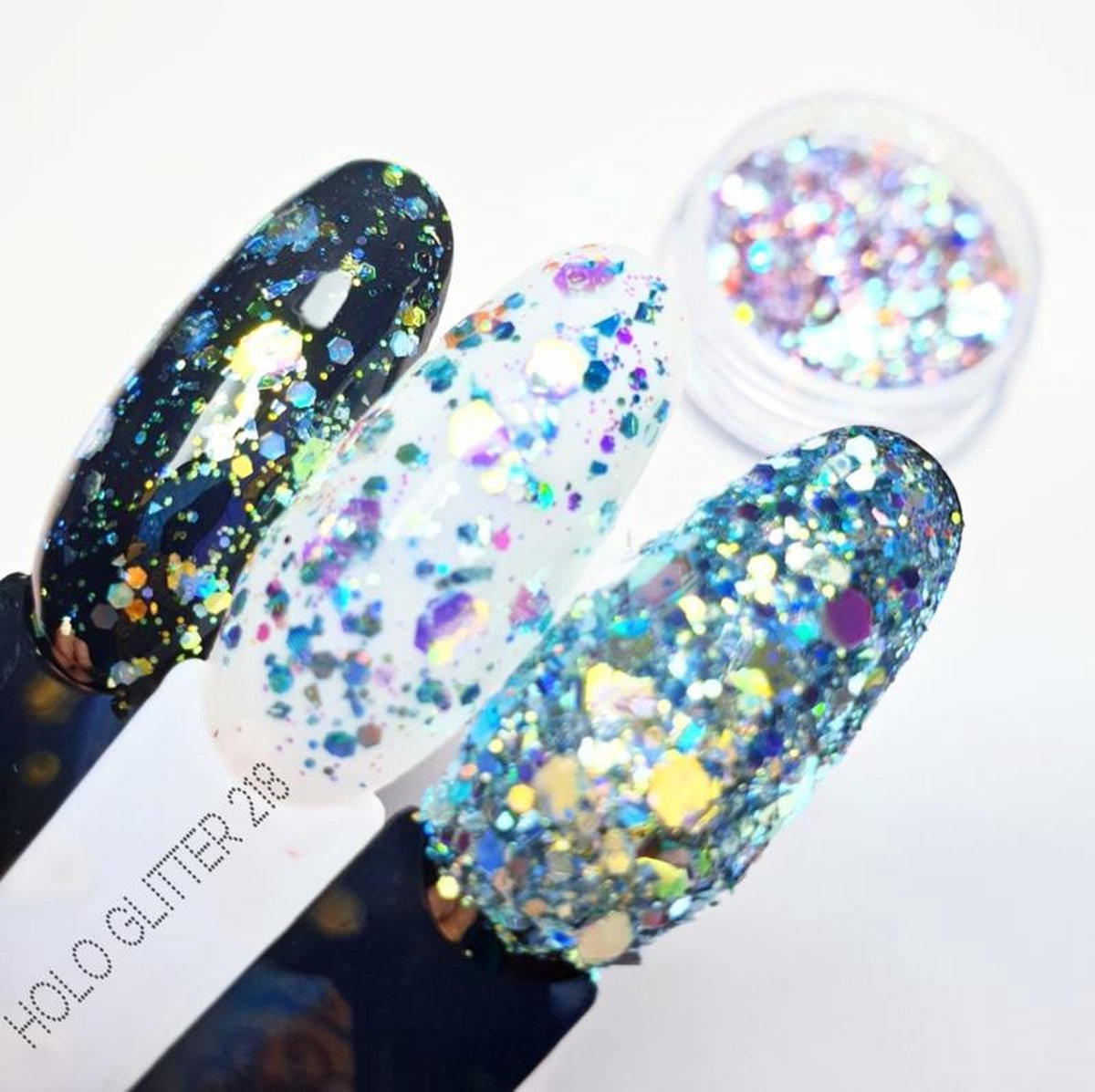 Goedkoopste Nailart Glitters - Nagel glitters - Korneliya HOLO Glitter Mix 218