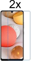 Samsung Galaxy A12 screenprotector Tempered Glass Beschermglas - 2 stuks