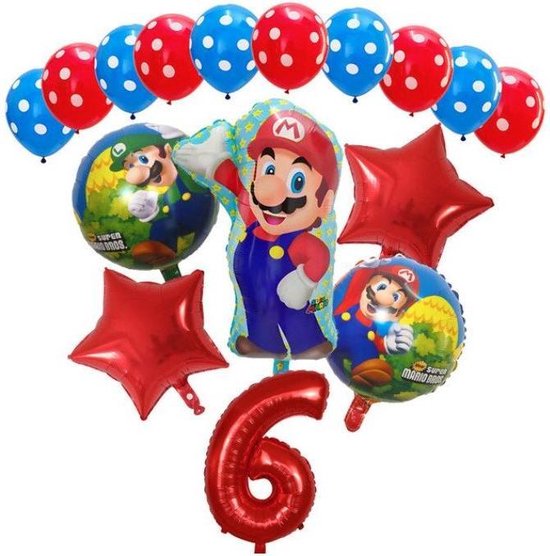 Super Mario - ensemble de ballons - thème - ballons - 6 ans | bol.com