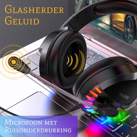 GA Gaming Accessoires Headset, Toetsenbord en Muis - LED-verlichting - GA - Gaming Accessoires