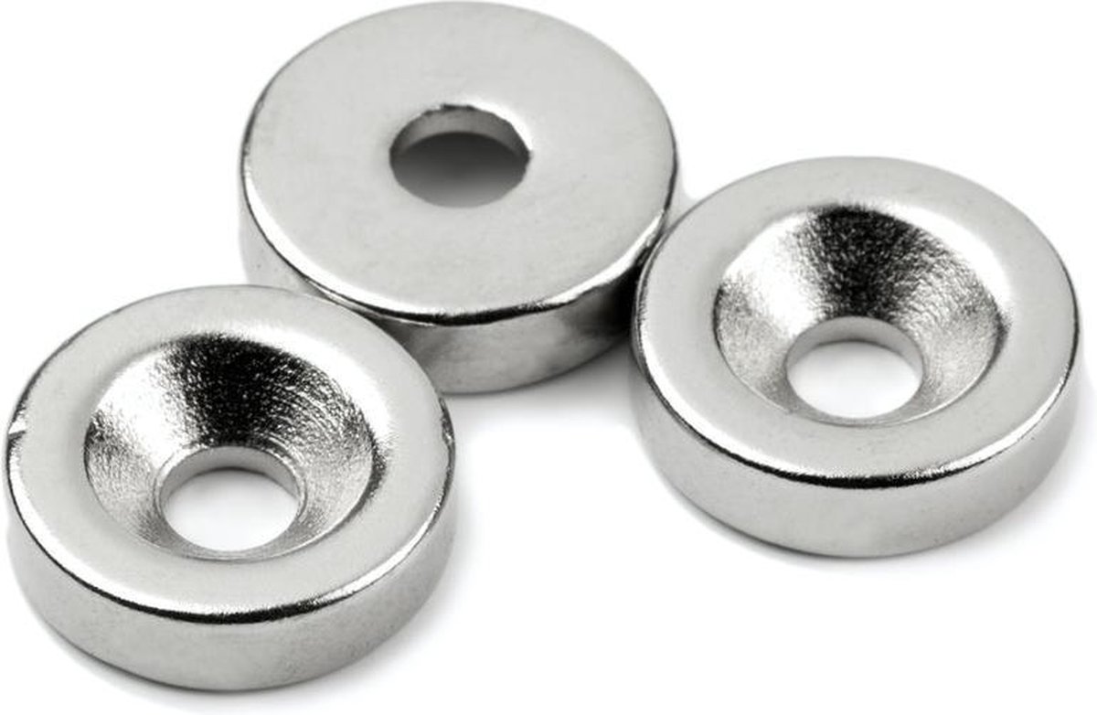 TATANI ® - Super sterke ring magneten - Rond - 15 x 4 mm met 4 mm gat - 10 Stuks - N50