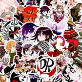 50 Stks/set Danganroppan Anime Pvc Waterdichte Stickers