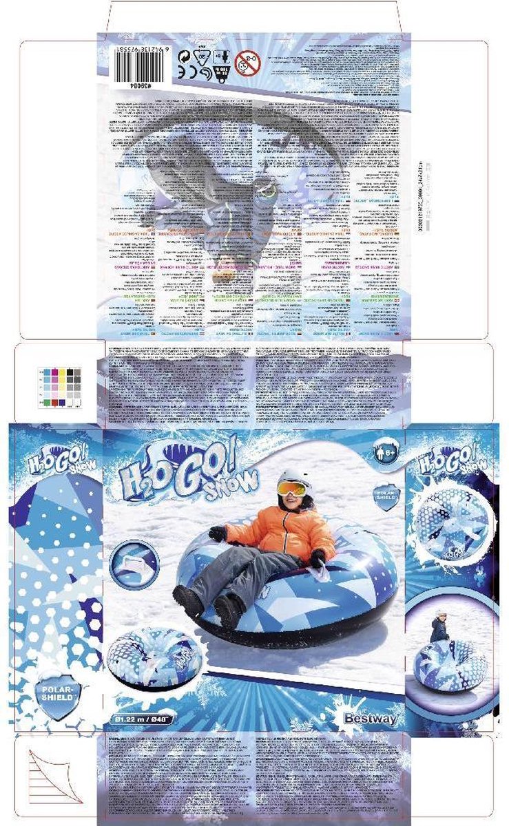Bestway H2OGO snowtube artic rush sneeuwband opblaasbare slede, slee
