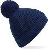 Winter muts met pompon navy | muts | Oxford Navy | muts met pompom