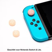 Thumb Grips | Thumb Sticks | Gaming Thumbsticks | Geschikt voor Nintendo Switch & Lite | 1 Set = 2 Thumbgrips |  Blaadjes | Oranje