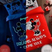 Tac Disney Mickey & Minnie mouse dekbedovertrek set 2 persoons Glow and Dark