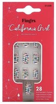 Fing’rs Kunstnagels Decorated Nails California Girl 28 stuks+Lijm