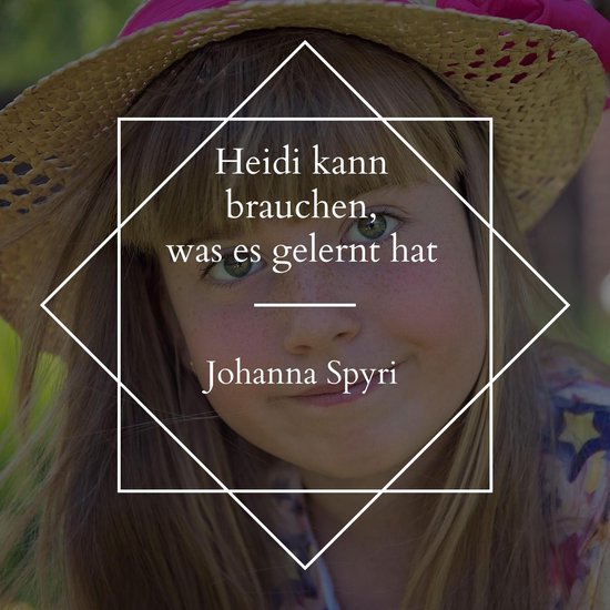 Heidi kann brauchen, was es gelernt hat - cover